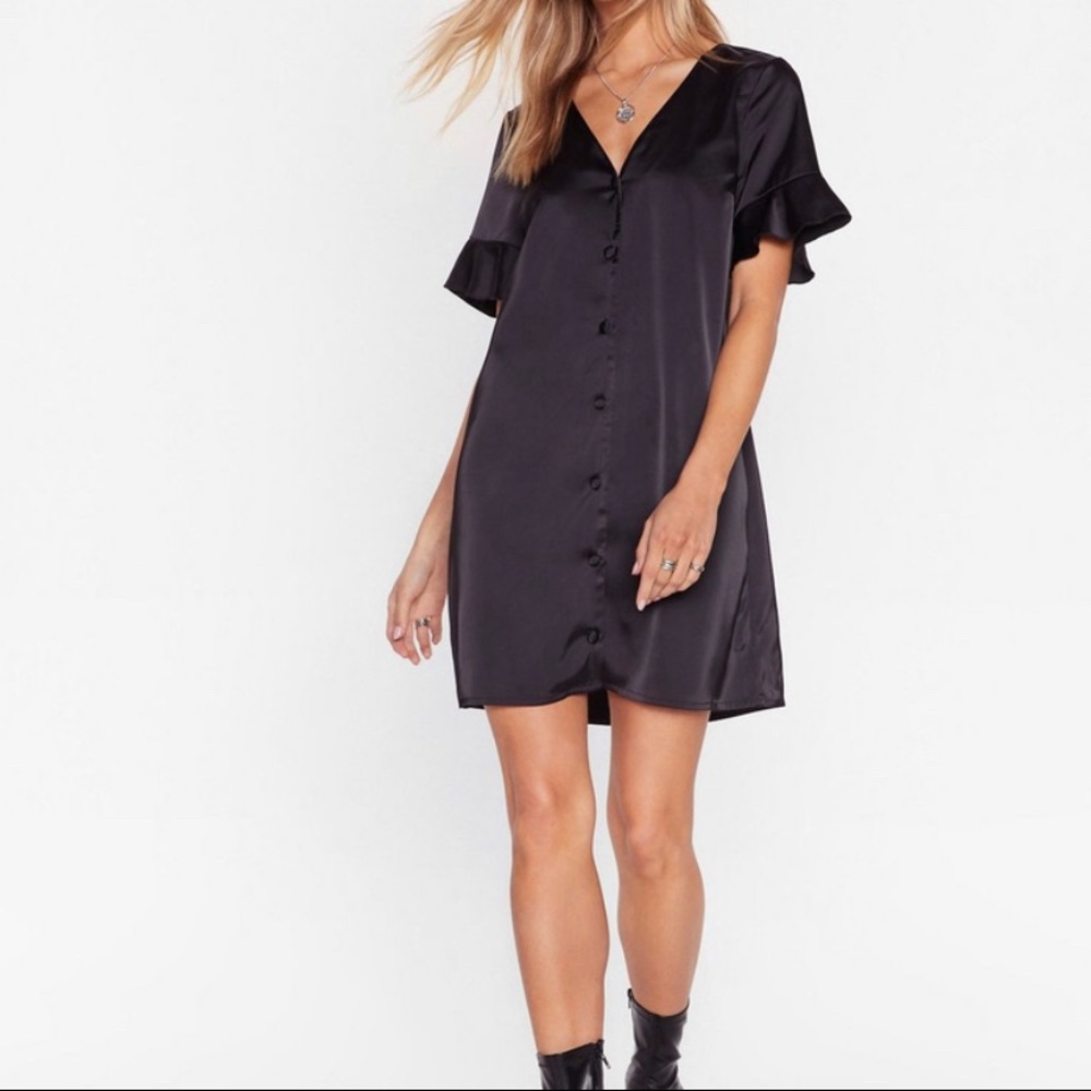 Nasty Gal Satin Mini Dress - Small, Size 4